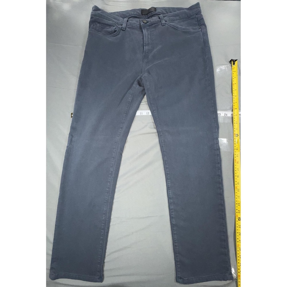 J Brand Kane Jeans Mens 36x31 Gray Medium Wash Slim Straight Stretch Denim